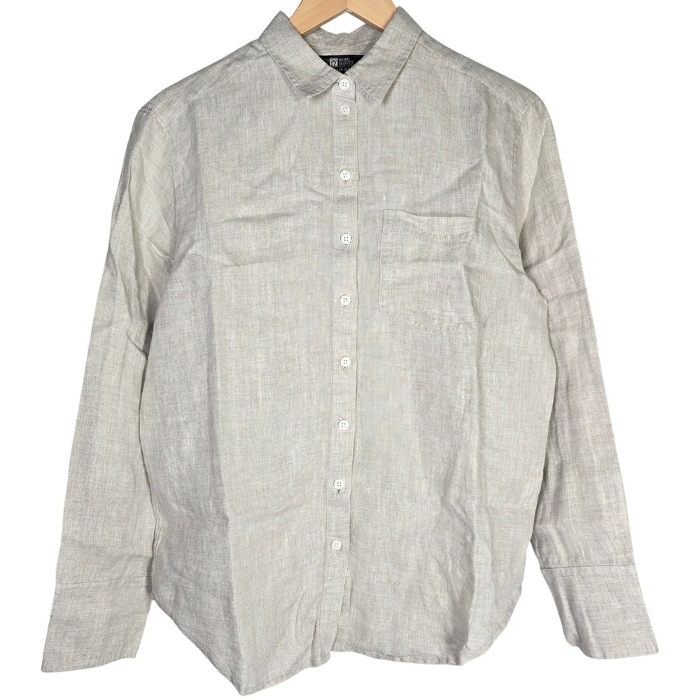 J. Crew Garçon classic shirt‎ in Baird McNutt Irish linen Flax CG940 4 NWT
